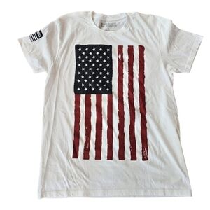 Rags Of Honor Patriotic Flag White Short Sleeve T-shirt L